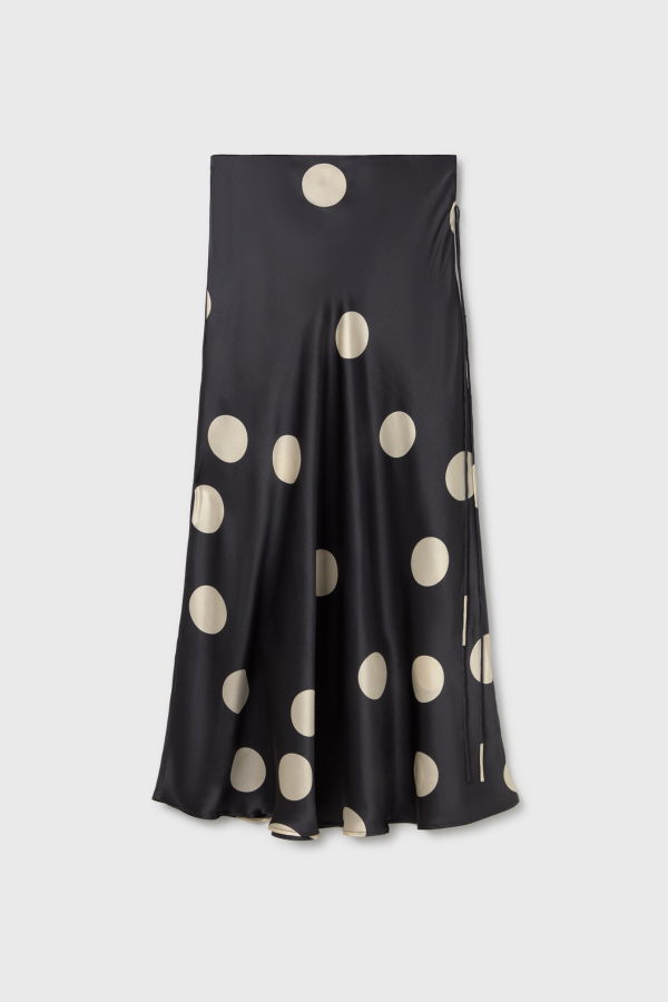 Silk Laundry Long Bias Cut Skirt
