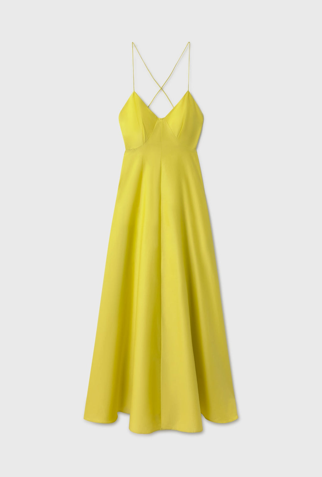 Silk Laundry Long Maxi Dress - Limelight