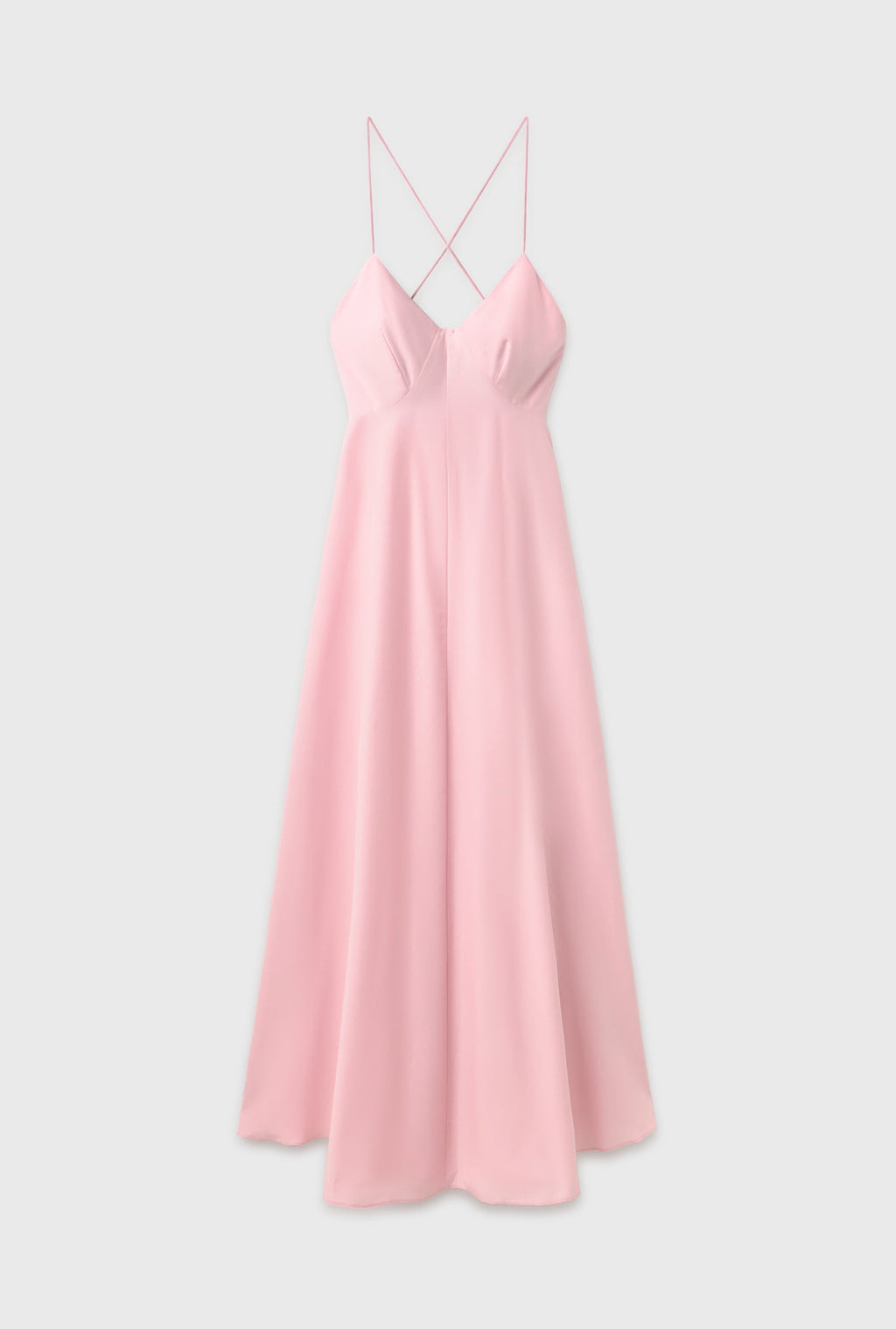 Silk Laundry Long Maxi Dress - Vintage Pink