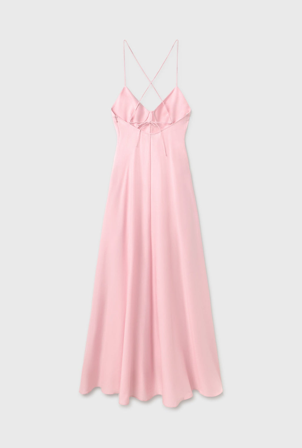 Silk Laundry Long Maxi Dress - Vintage Pink