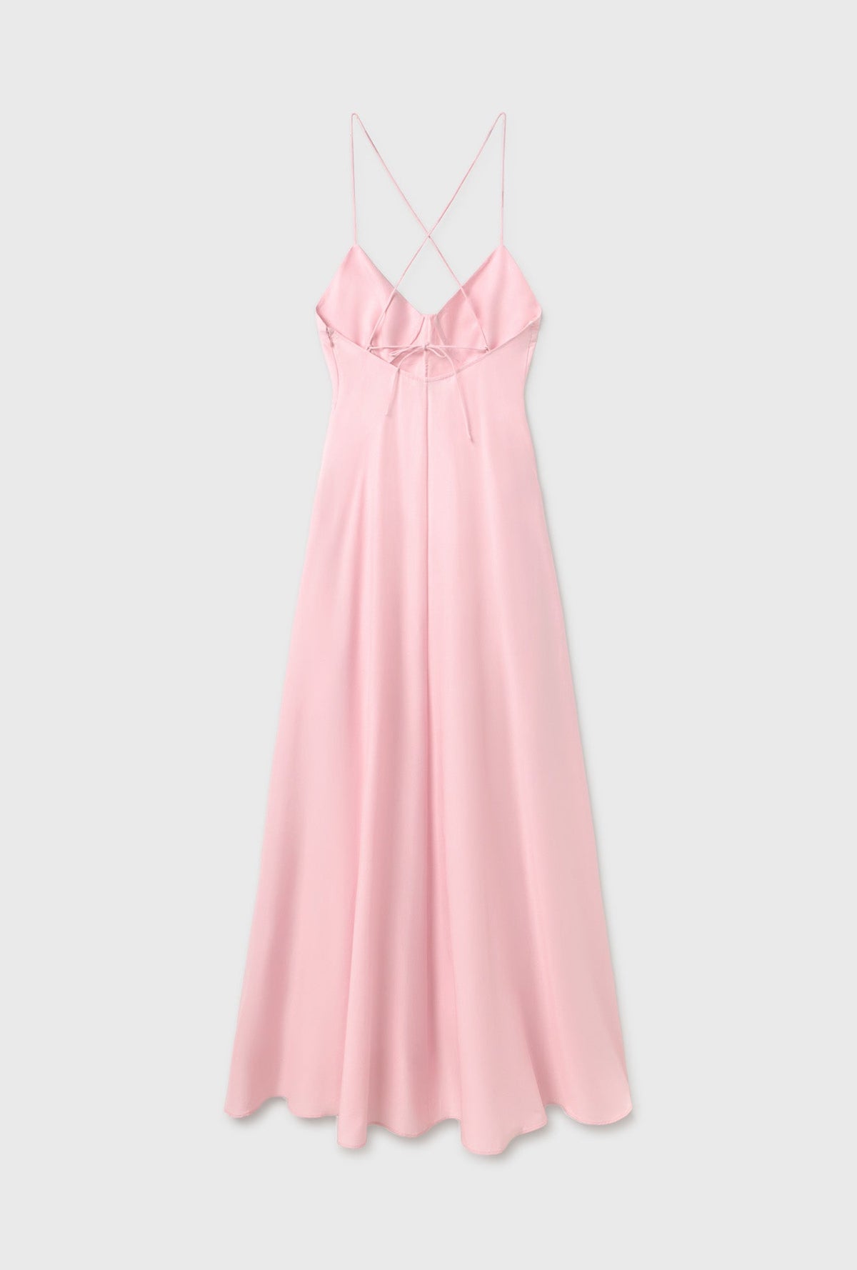 Silk Laundry Long Maxi Dress - Vintage Pink