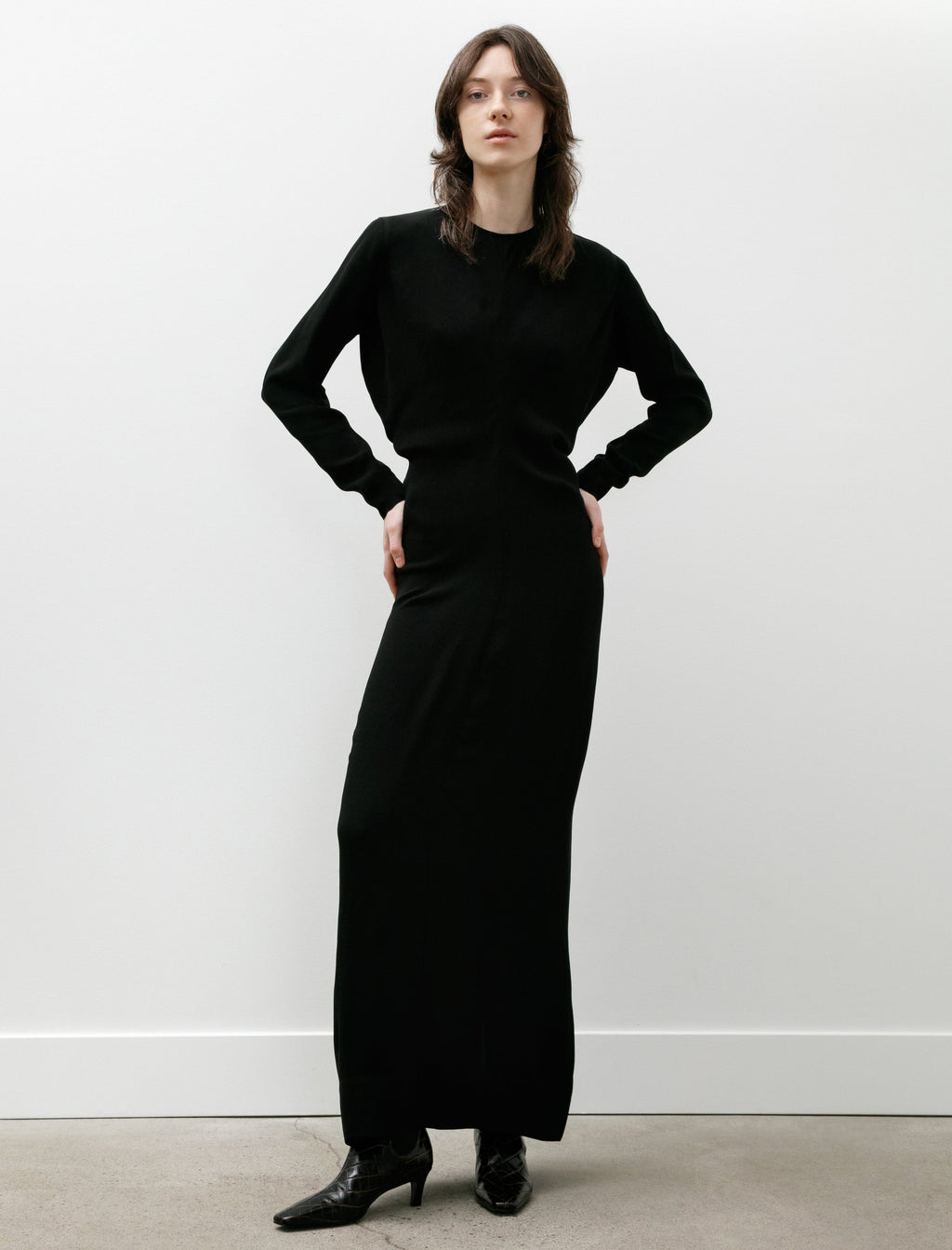 Totême Long Sleeve Slouch Waist Dress