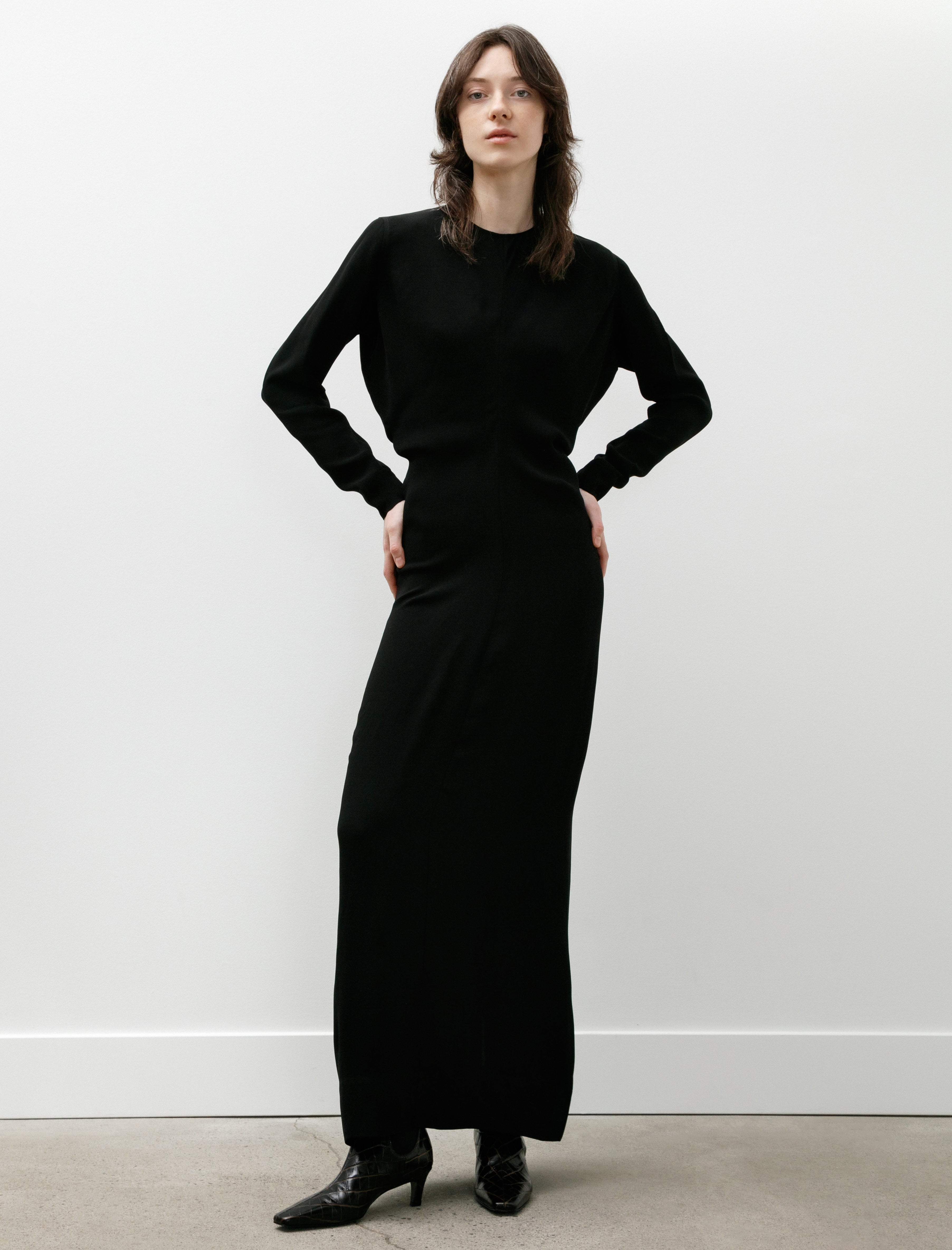 Totême Long Sleeve Slouch Waist Dress