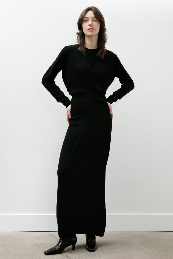 Totême Long Sleeve Slouch Waist Dress
