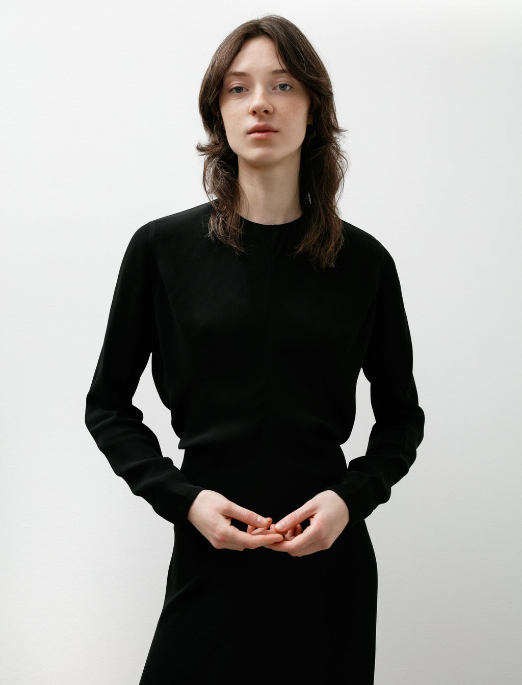 Totême Long Sleeve Slouch Waist Dress