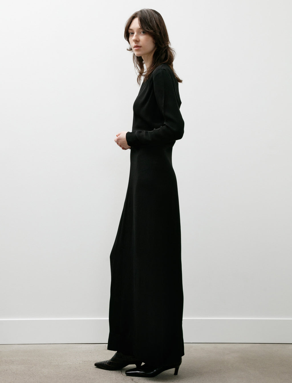 Totême Long Sleeve Slouch Waist Dress