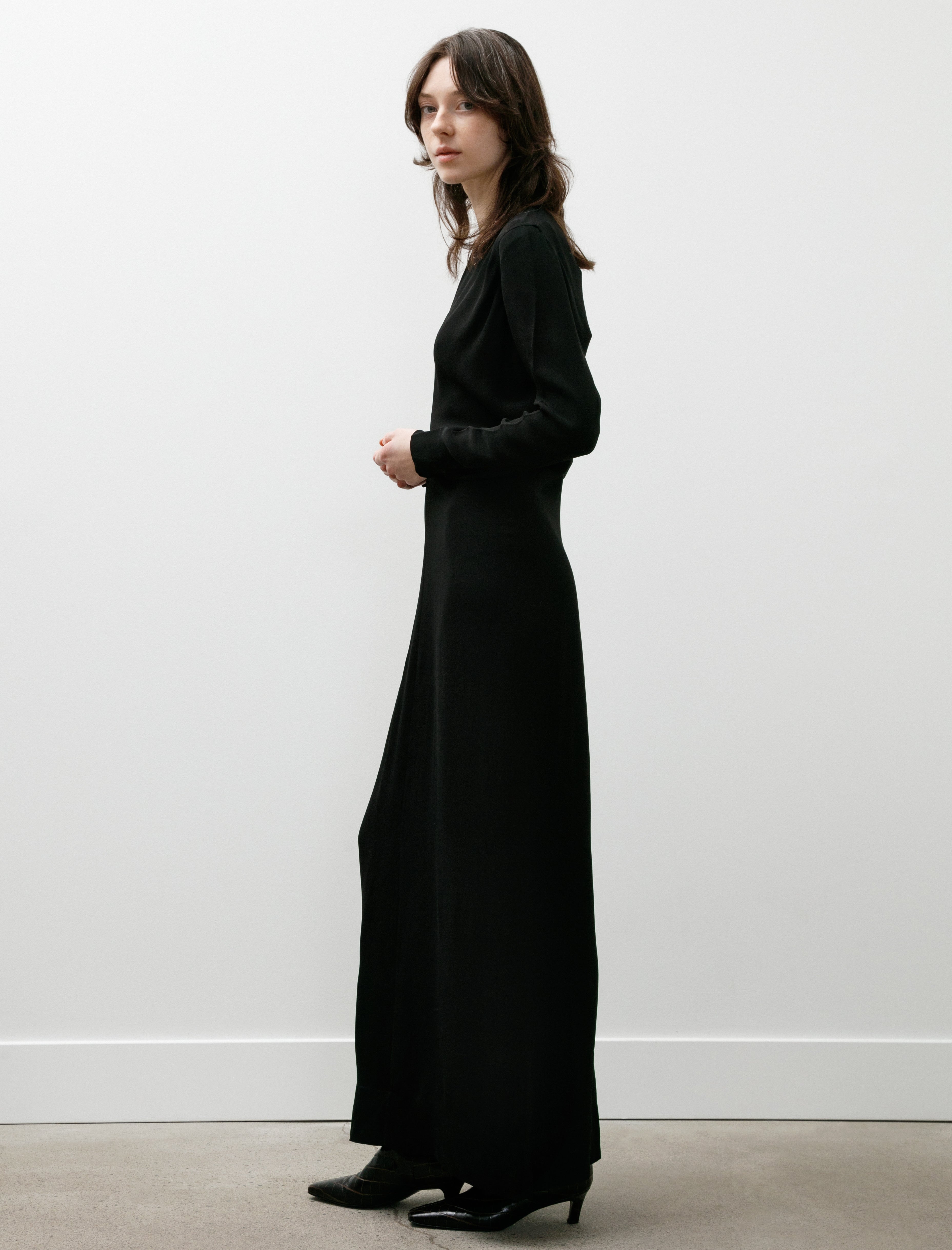 Totême Long Sleeve Slouch Waist Dress