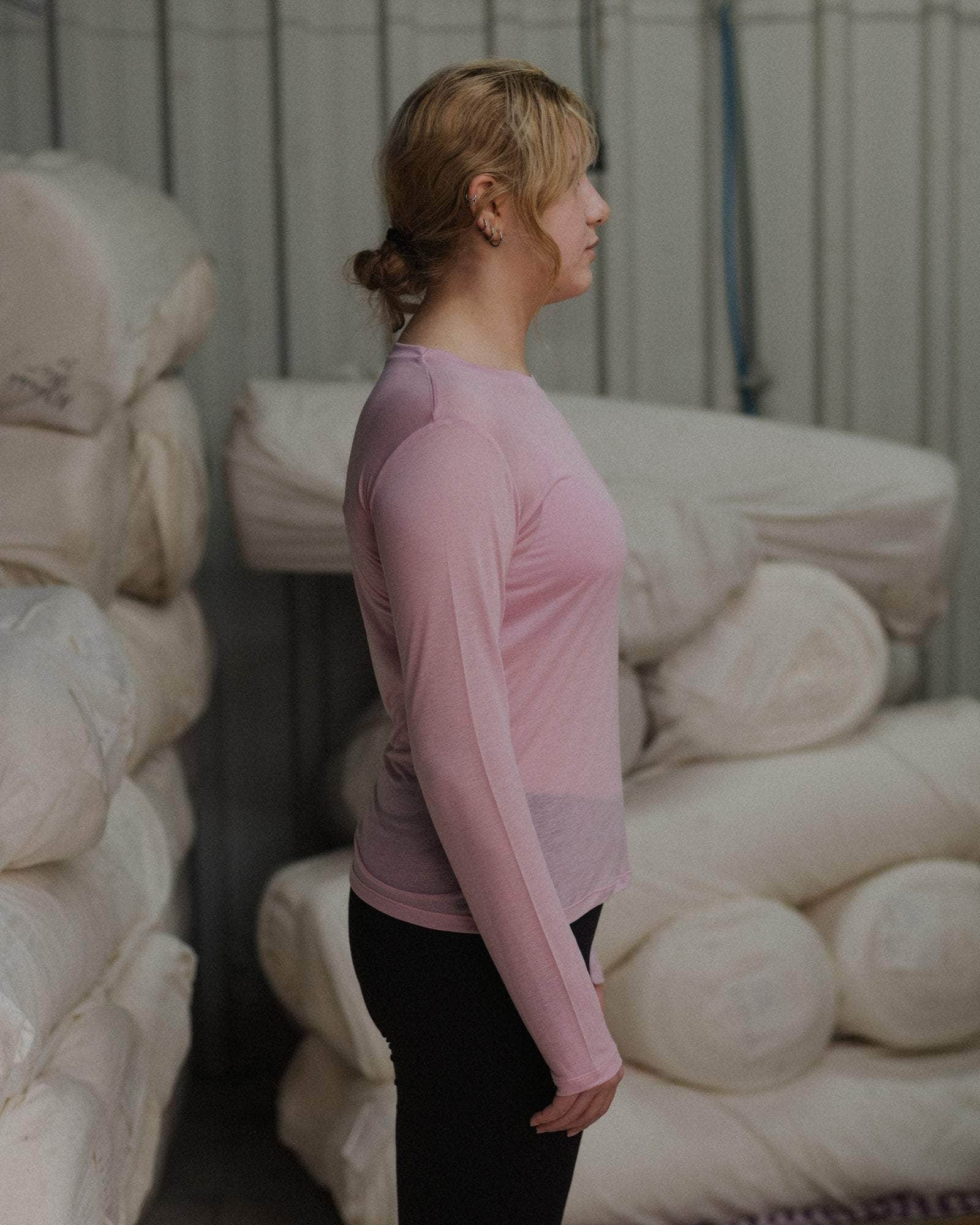 Baserange Long Sleeve Tee - Doro Pink