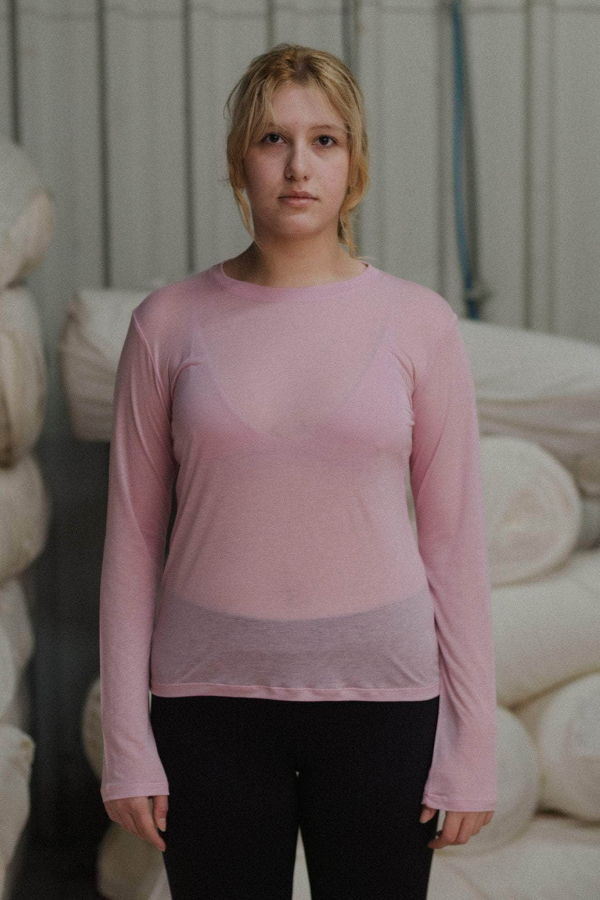 Baserange Long Sleeve Tee - Doro Pink