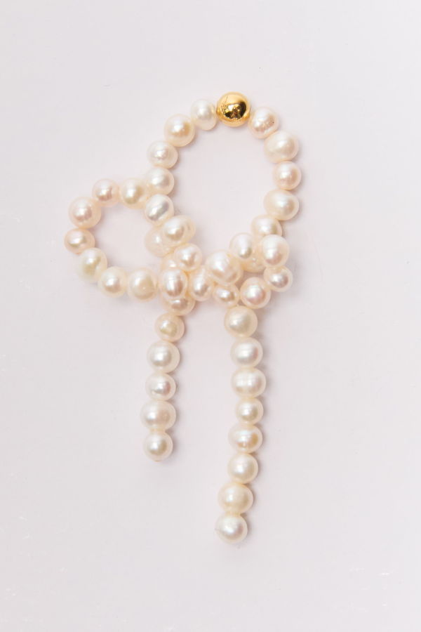 Completedworks Loop The Loop Pearl Ring - 18ct Gold Plated