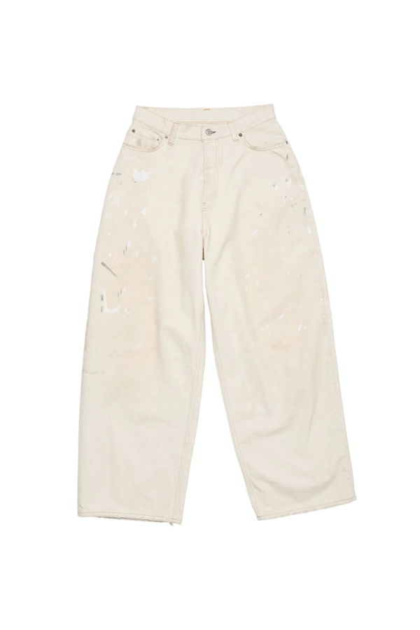 Acne Studios Loose Fit 2023 Jeans - White