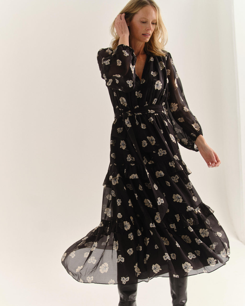 Cartolina Lorelei Long Sleeve Dress