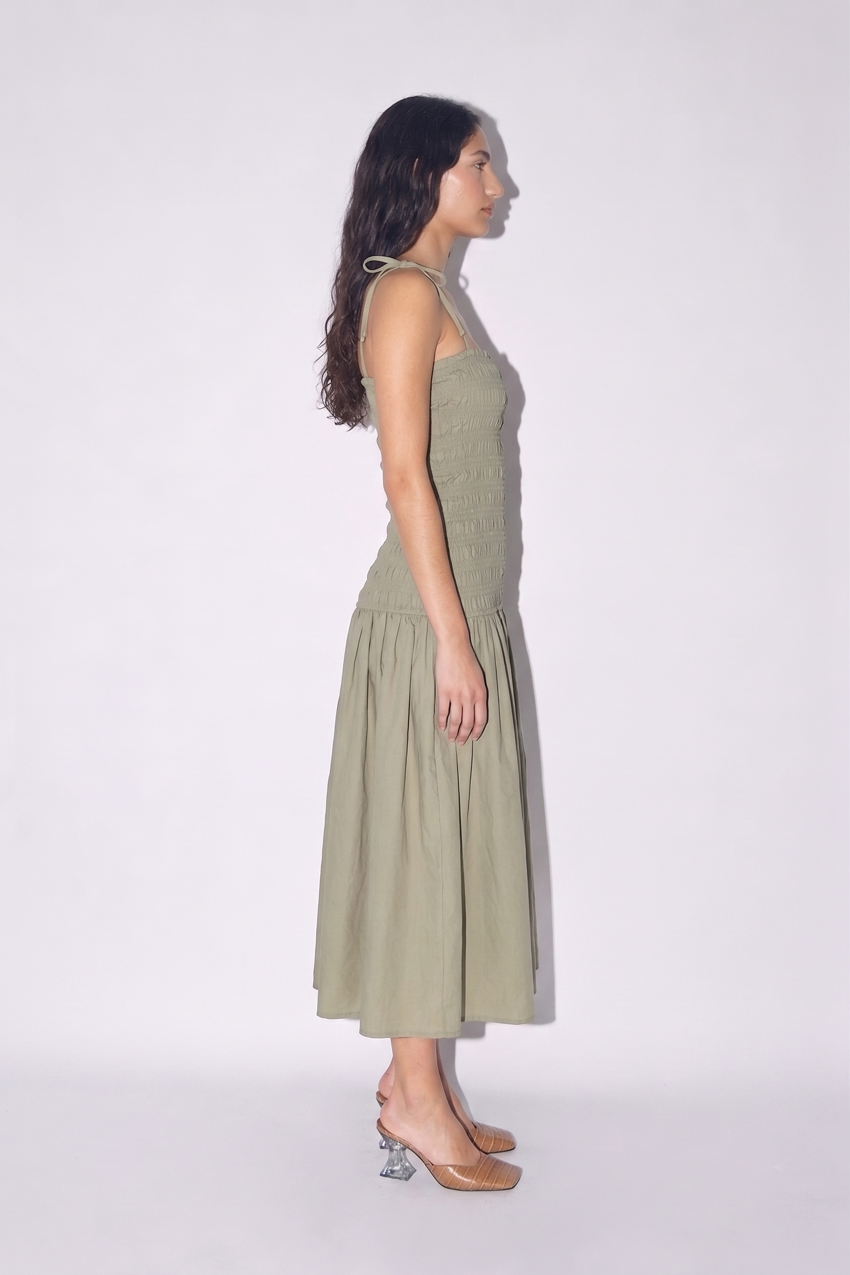 OhSevenDays Louise Dress - Olive