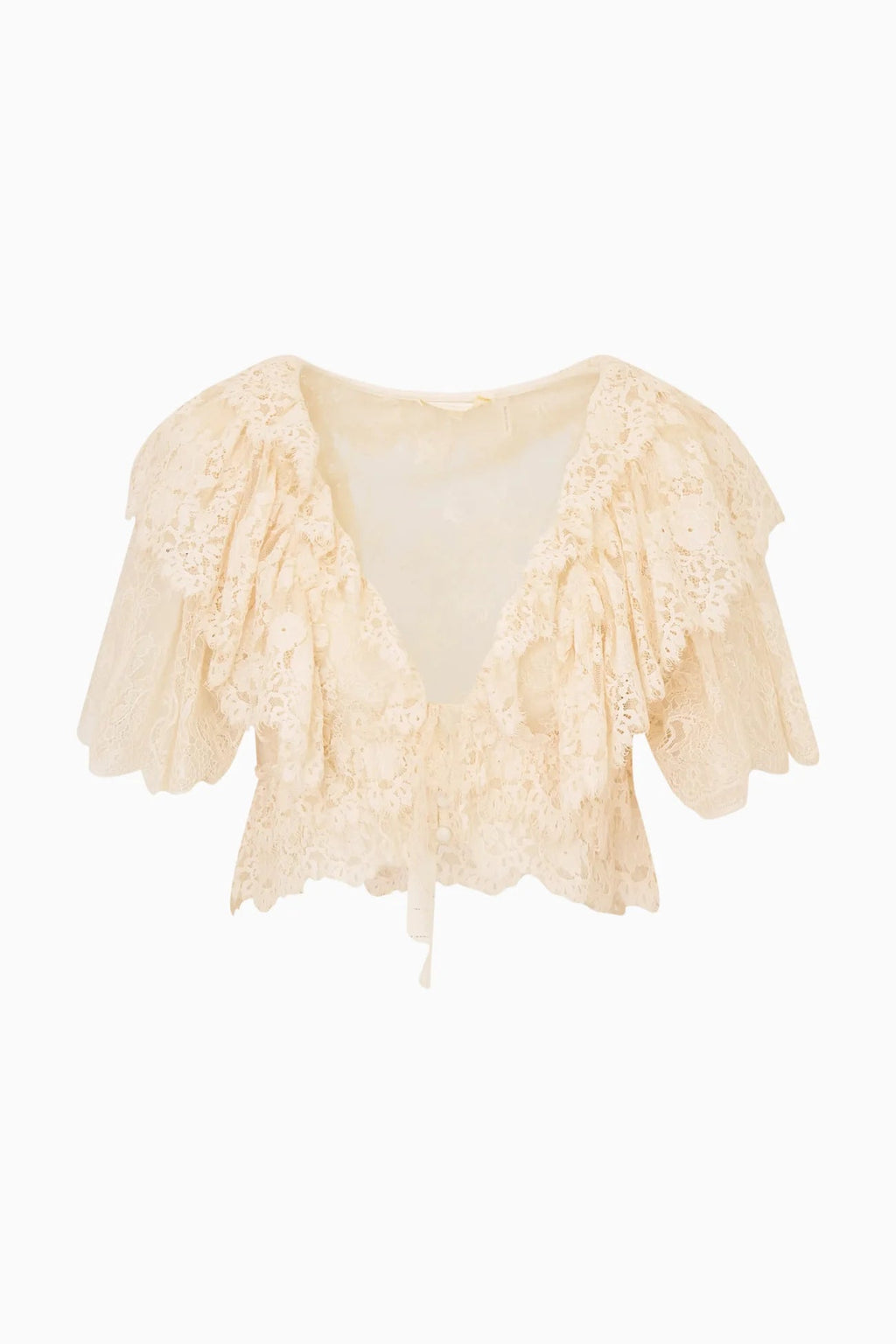 LoveShackFancy Caper Top - Ivory