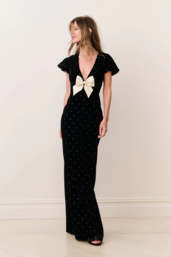 LoveShackFancy Melora Dress - Black