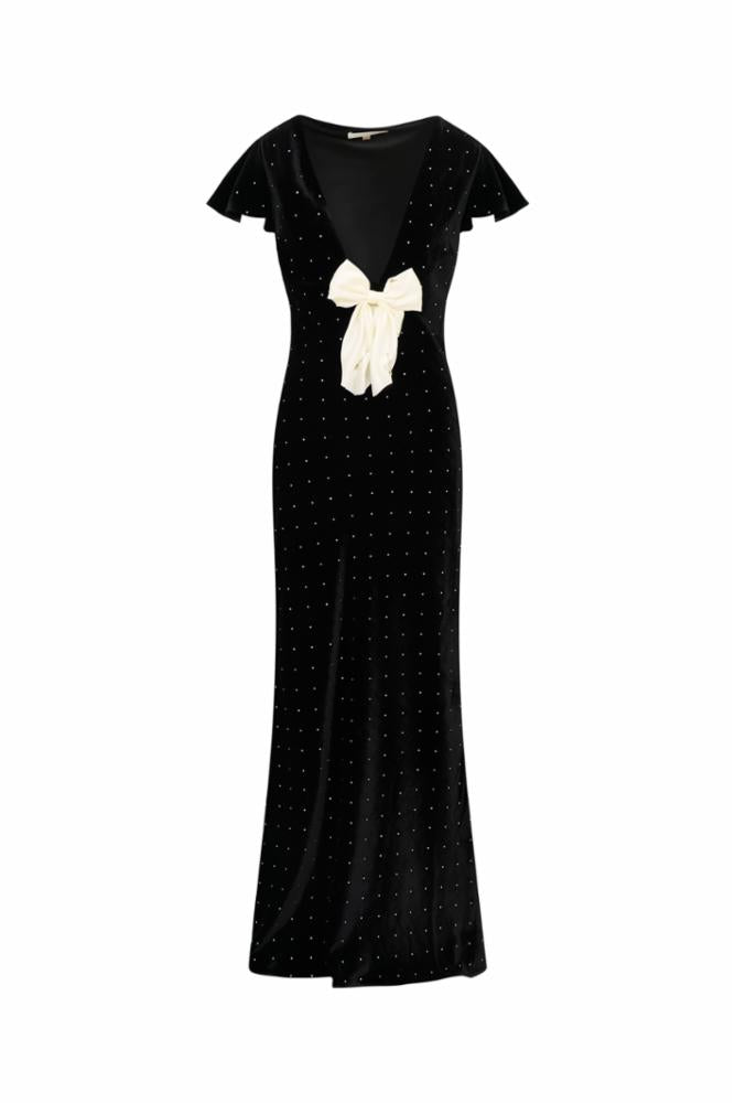 LoveShackFancy Melora Dress - Black