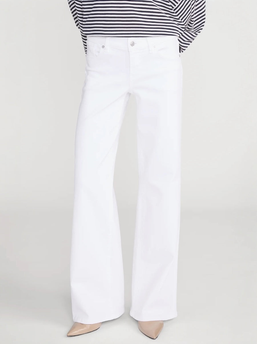 Frame Low Rise Slim Palazzo Jeans