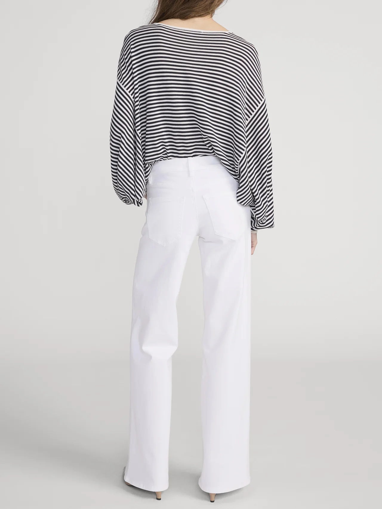 Frame Low Rise Slim Palazzo Jeans