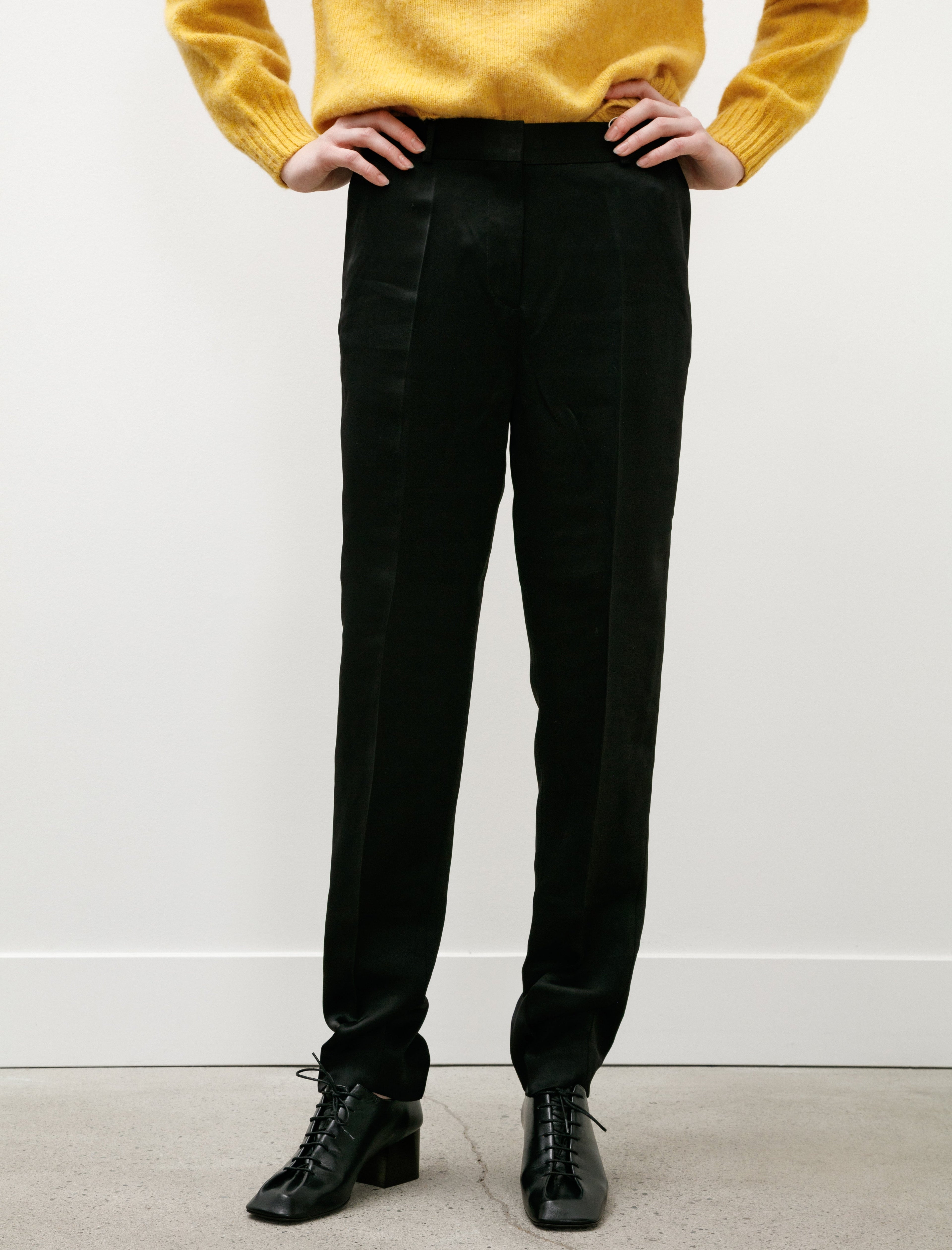Totême Low Waist Satin Trousers