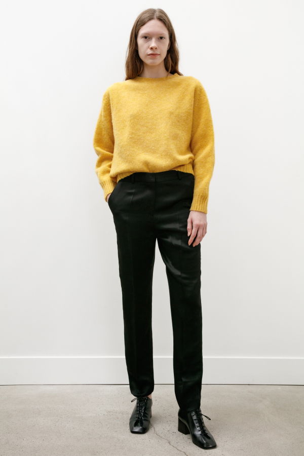 Totême Low Waist Satin Trousers
