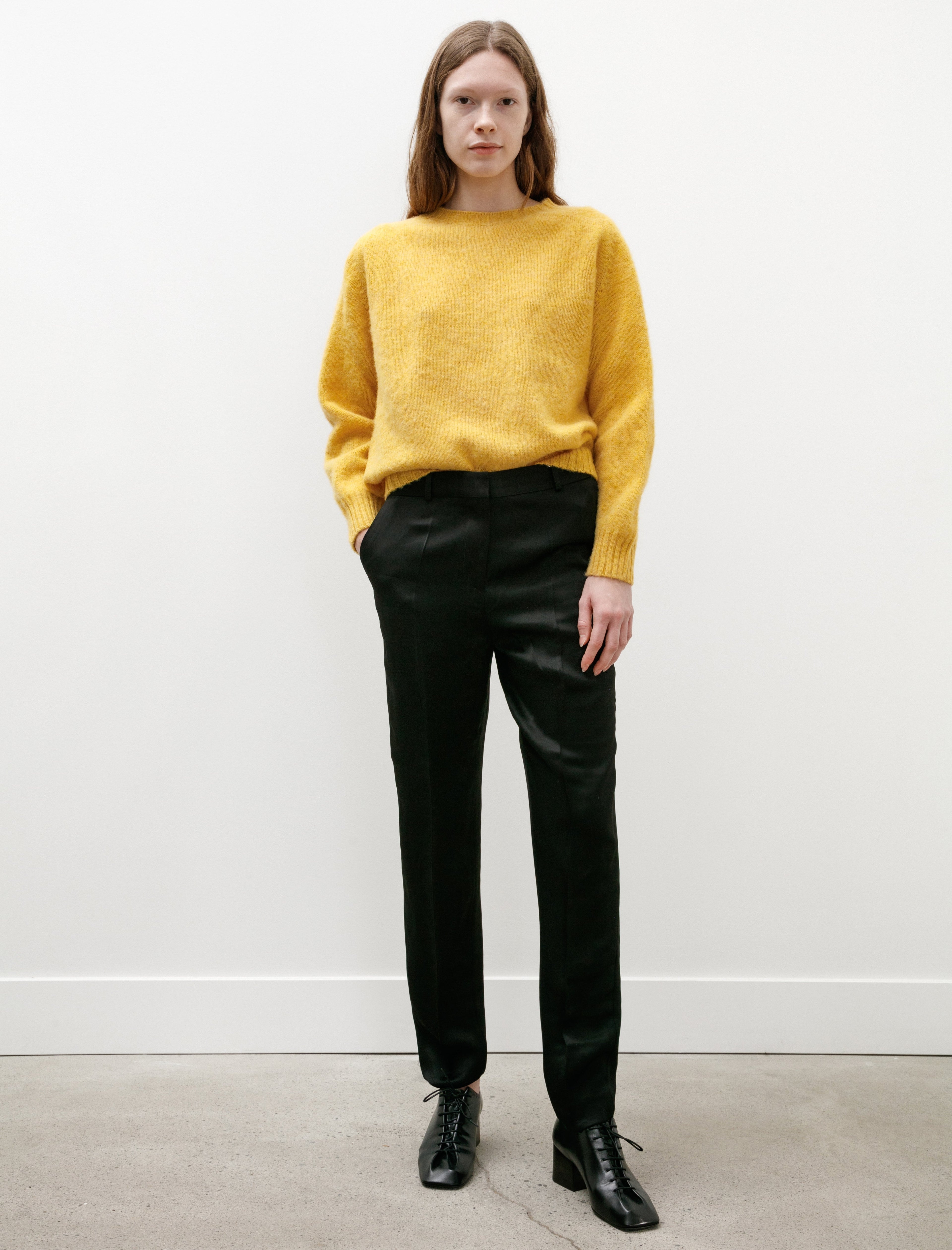 Totême Low Waist Satin Trousers