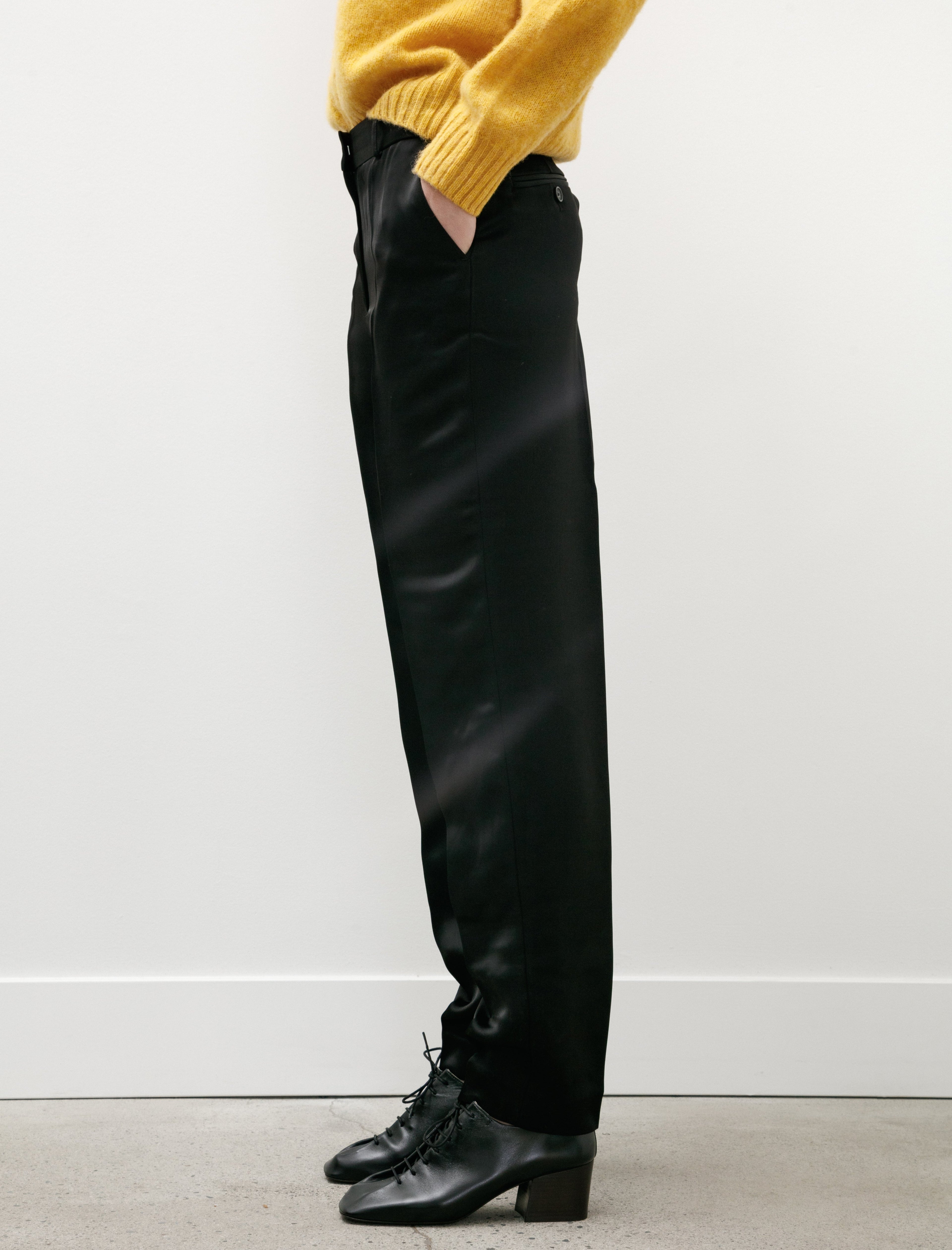 Totême Low Waist Satin Trousers