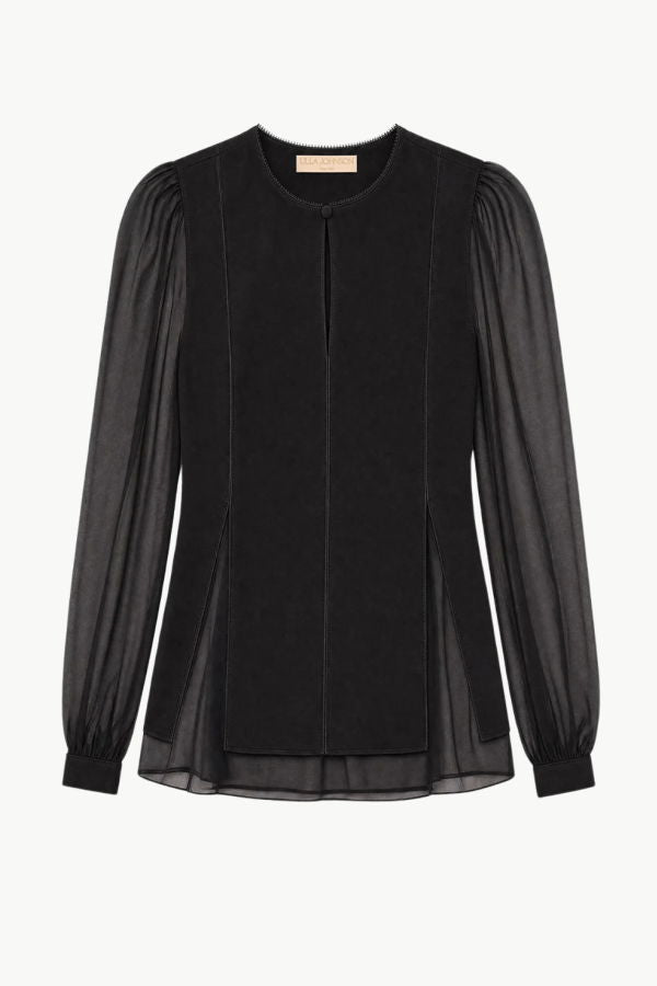 Ulla Johnson Lucette Long Sleeve Blouse - Noir