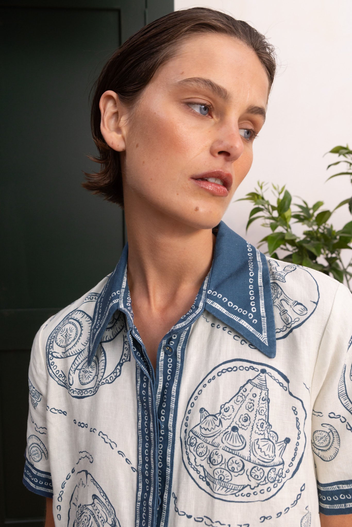 ALÉMAIS Lucky Shirt Dress - Ivory