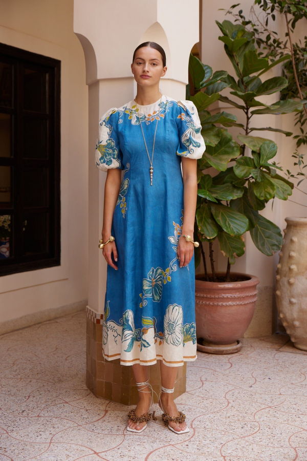 ALEMAIS Luda Midi Dress