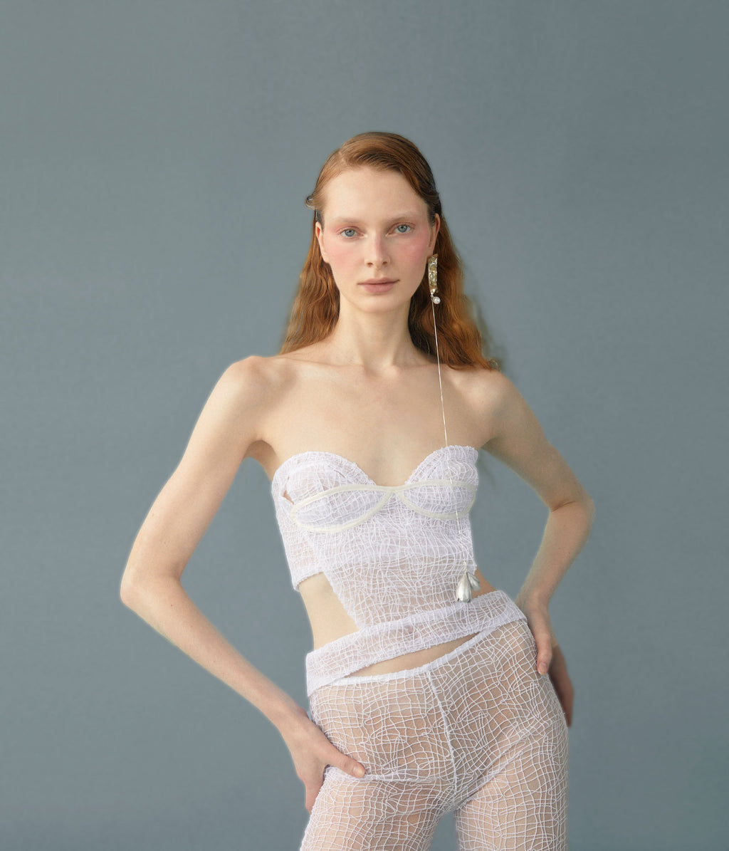 Luisa et La Luna Daphne Bustier Top - Blanc