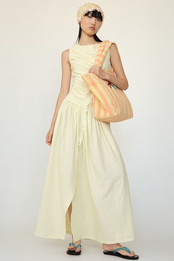 Tach Clothing Lumea Cotton Maxi Dress - Butter Yellow