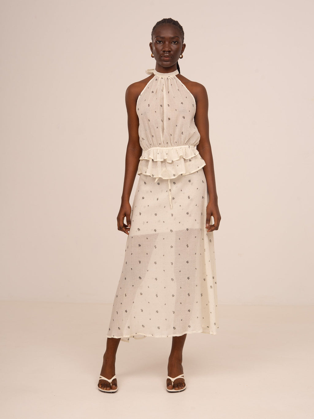 Carmen Says Lumea Floral Print Midi Skirt