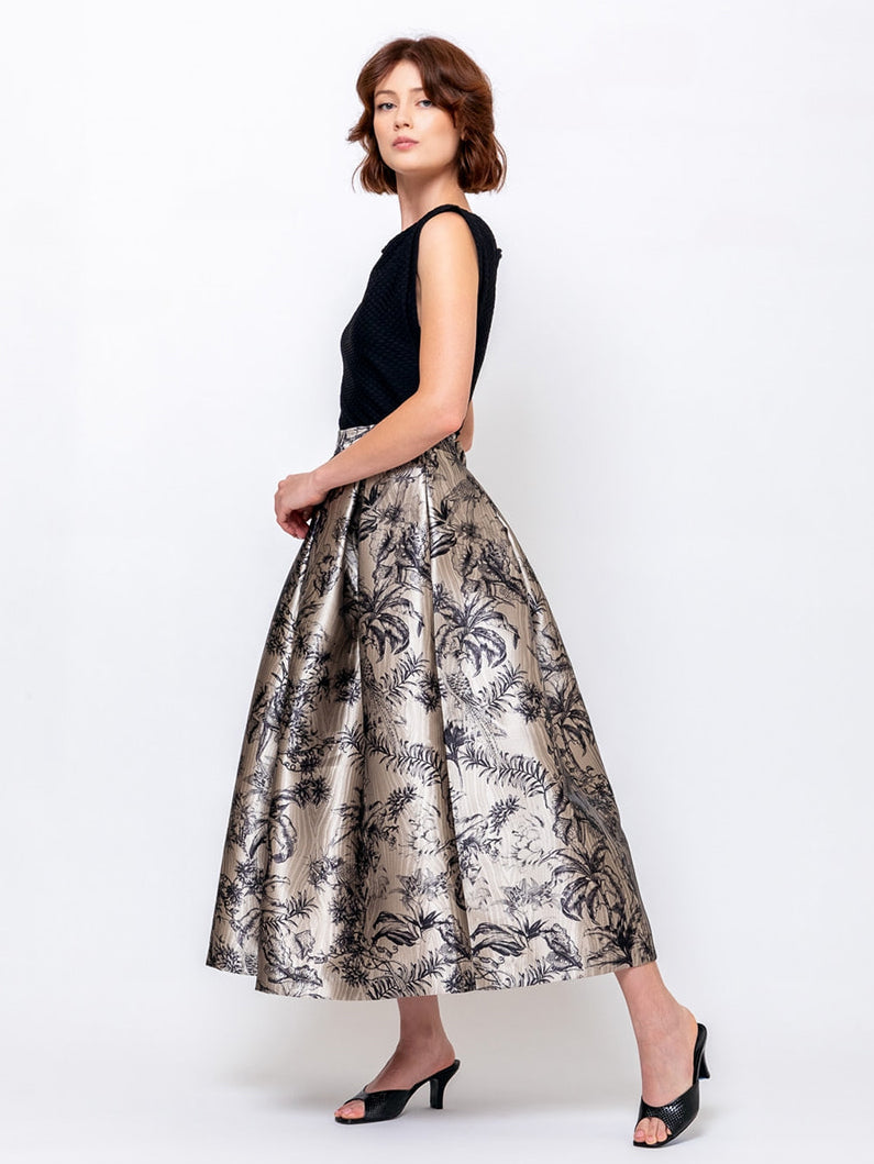 Lunatica Milano Luna K Skirt Moiré Parrot