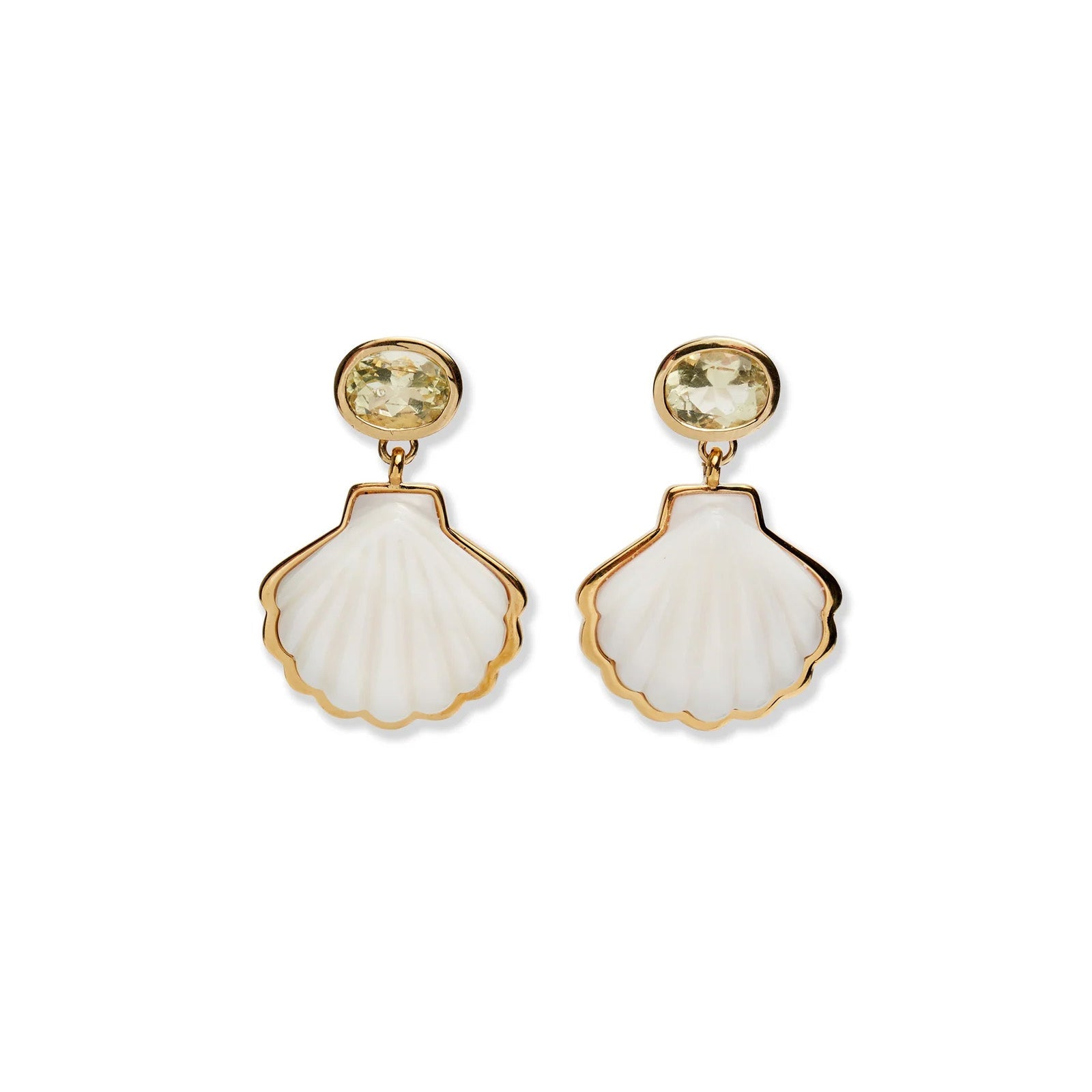 Lizzie Fortunato Luna Shell Earrings - Mother of Pearl