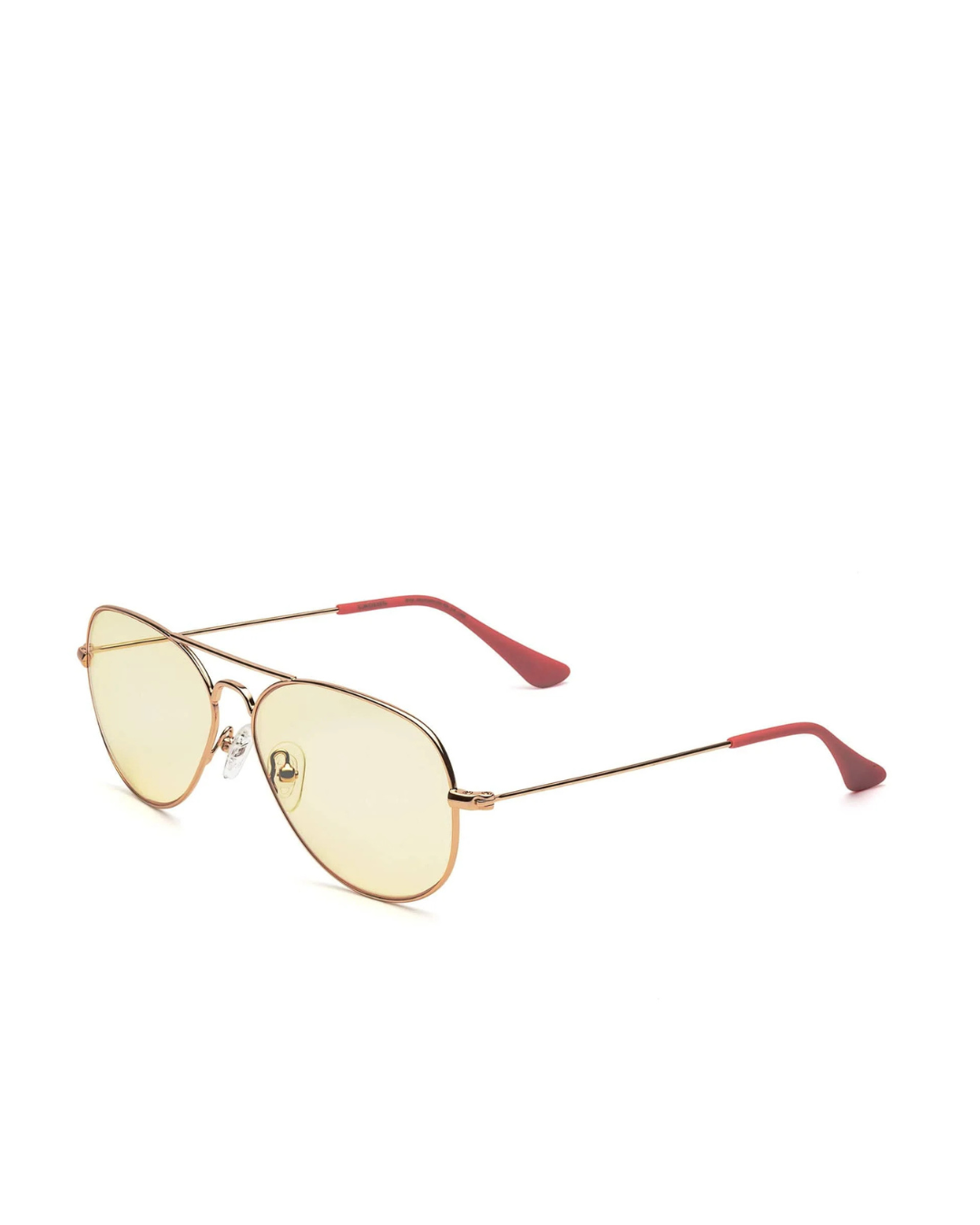 Caddis Mabuhay Reading Glasses - Polished Rose Gold/ Yellow