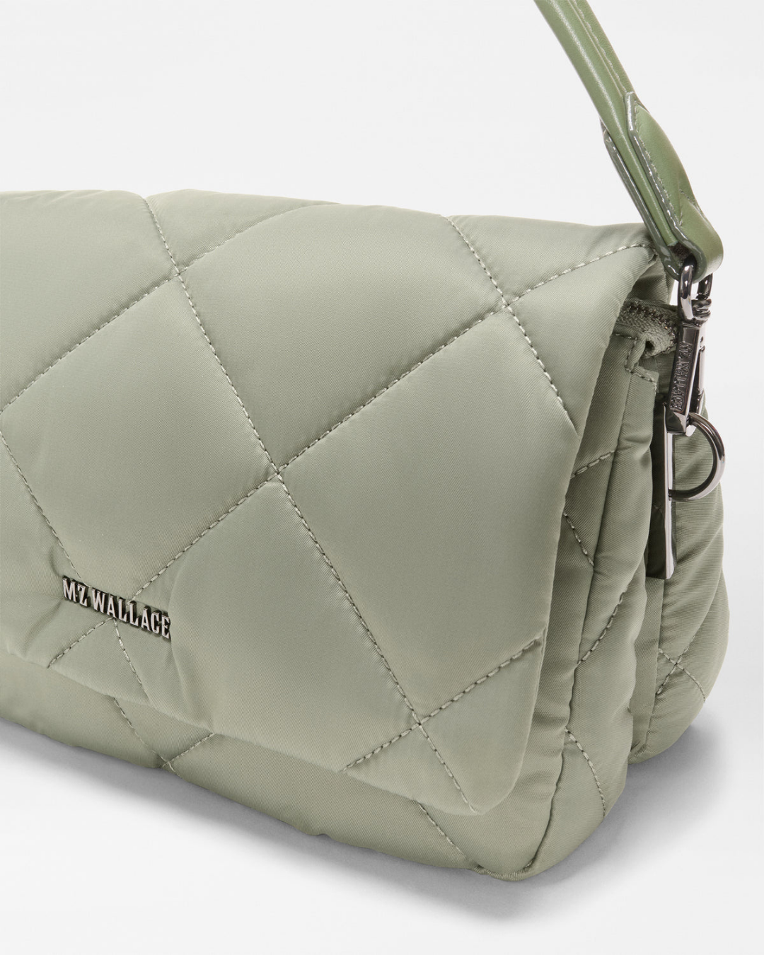 MZ Wallace Madison Flap Crossbody - Agave Green