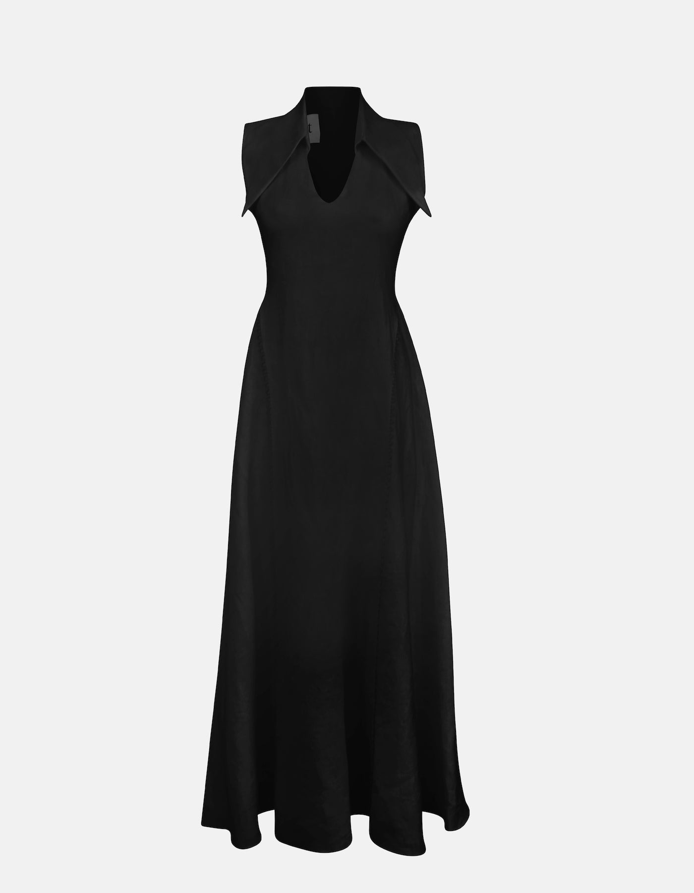 MAET AMARI Sleeveless Maxi Linen Dress - Black