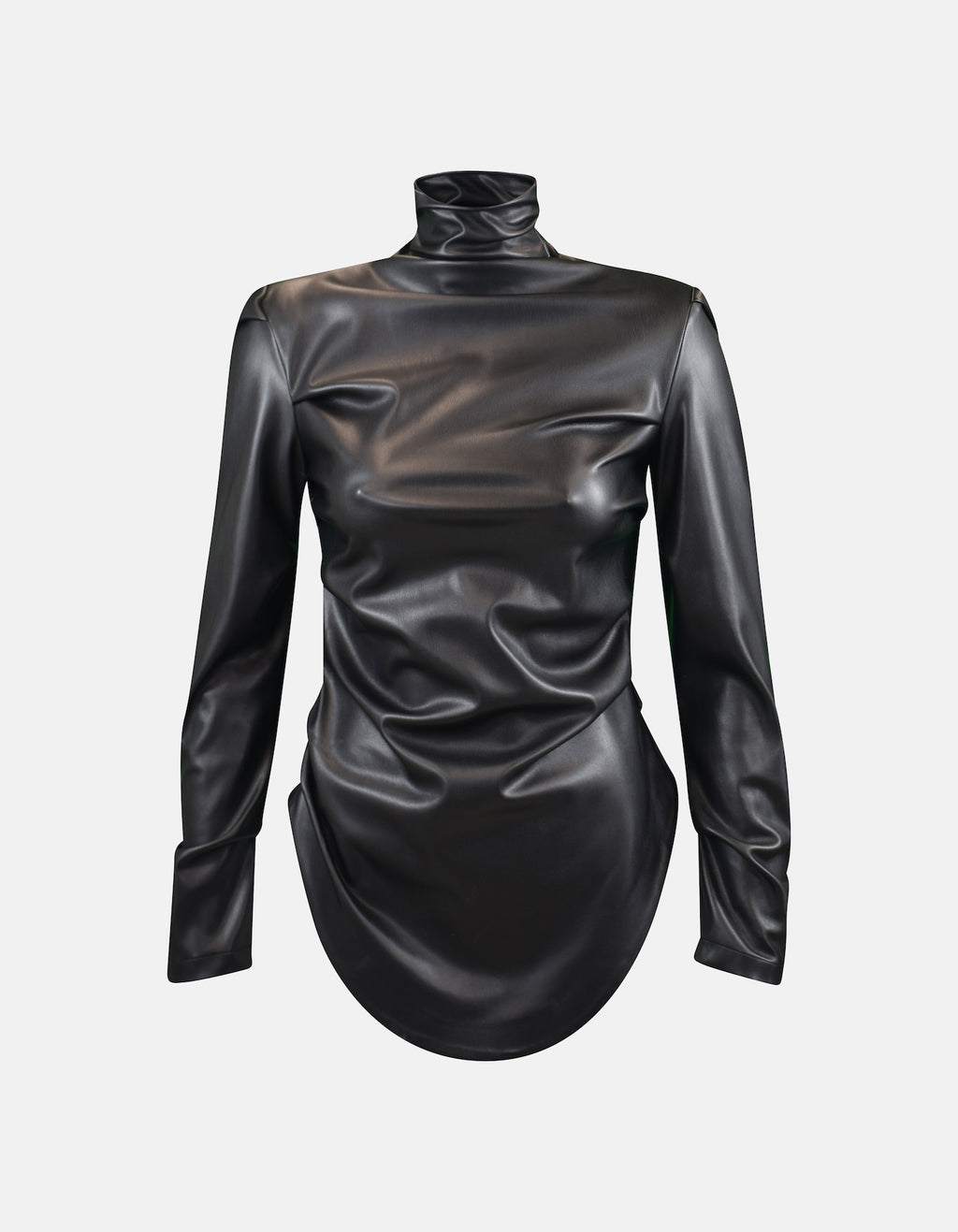 MAET Amal Faux Leather Top