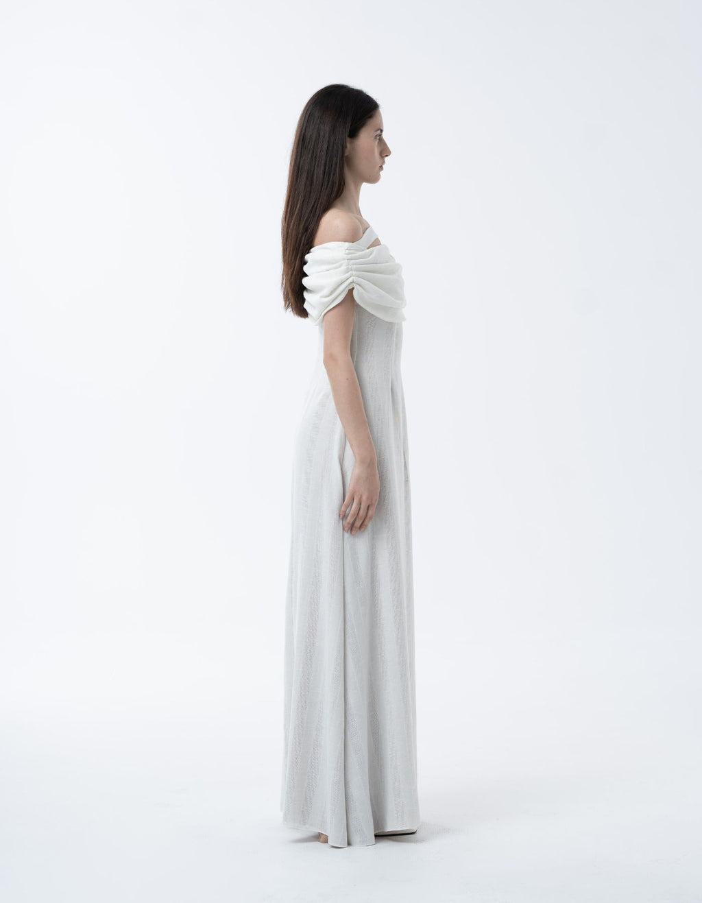 MAET Bronya Linen Dress - White