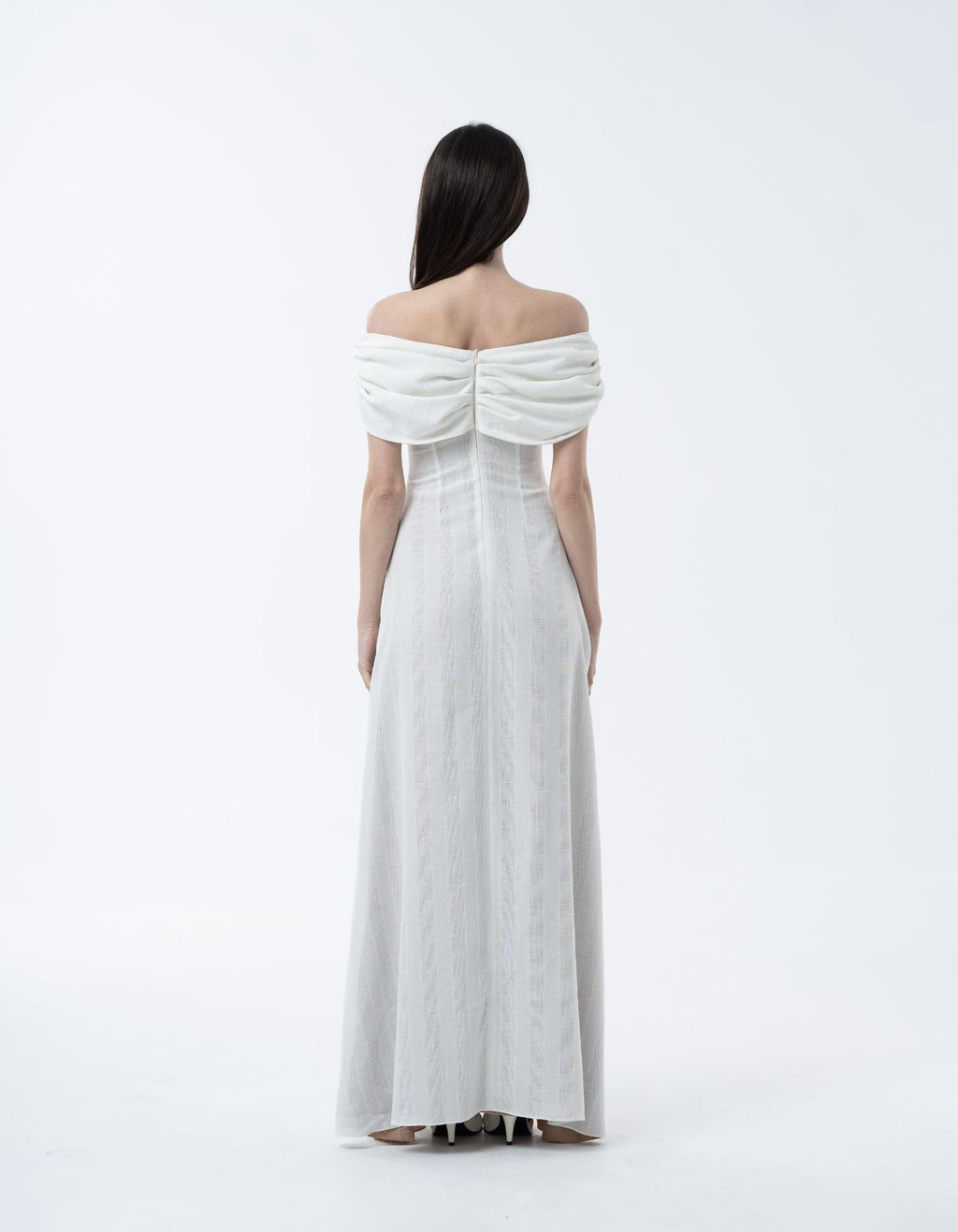 MAET Bronya Linen Dress - White