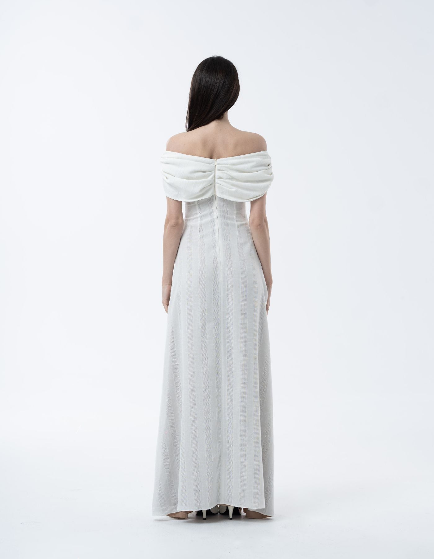 MAET Bronya Linen Dress - White