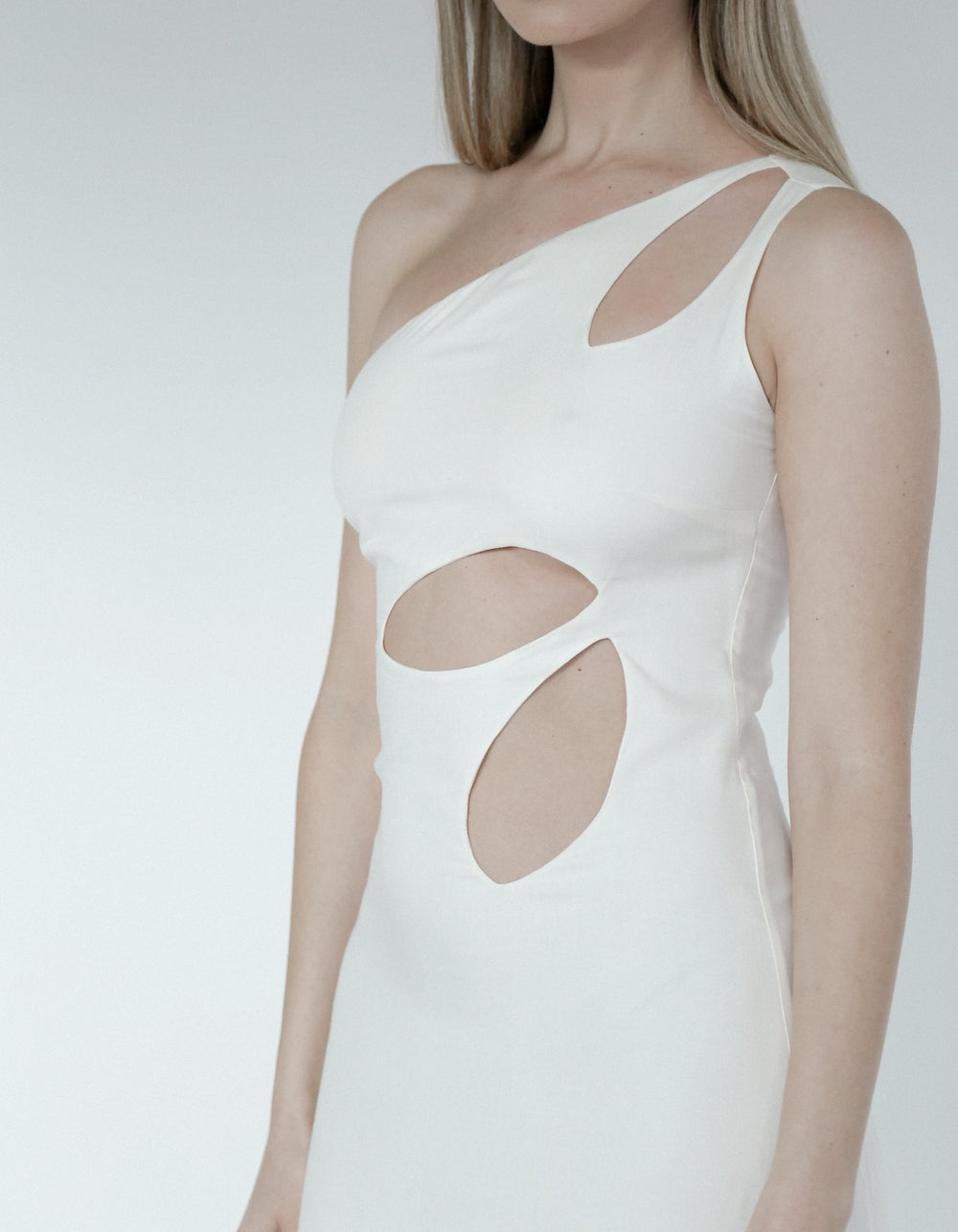 MAET MEGI Cut Out Midi Dress - White