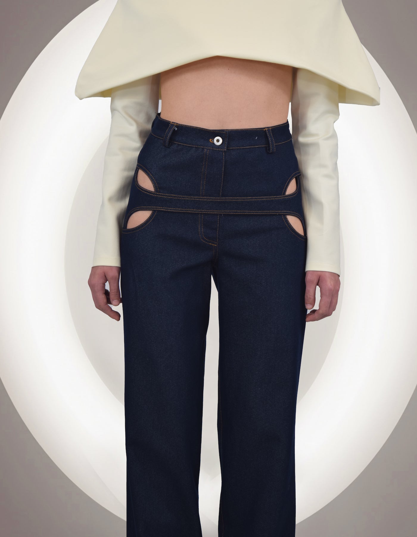 MAET Matea Denim Trousers - Dark Blue