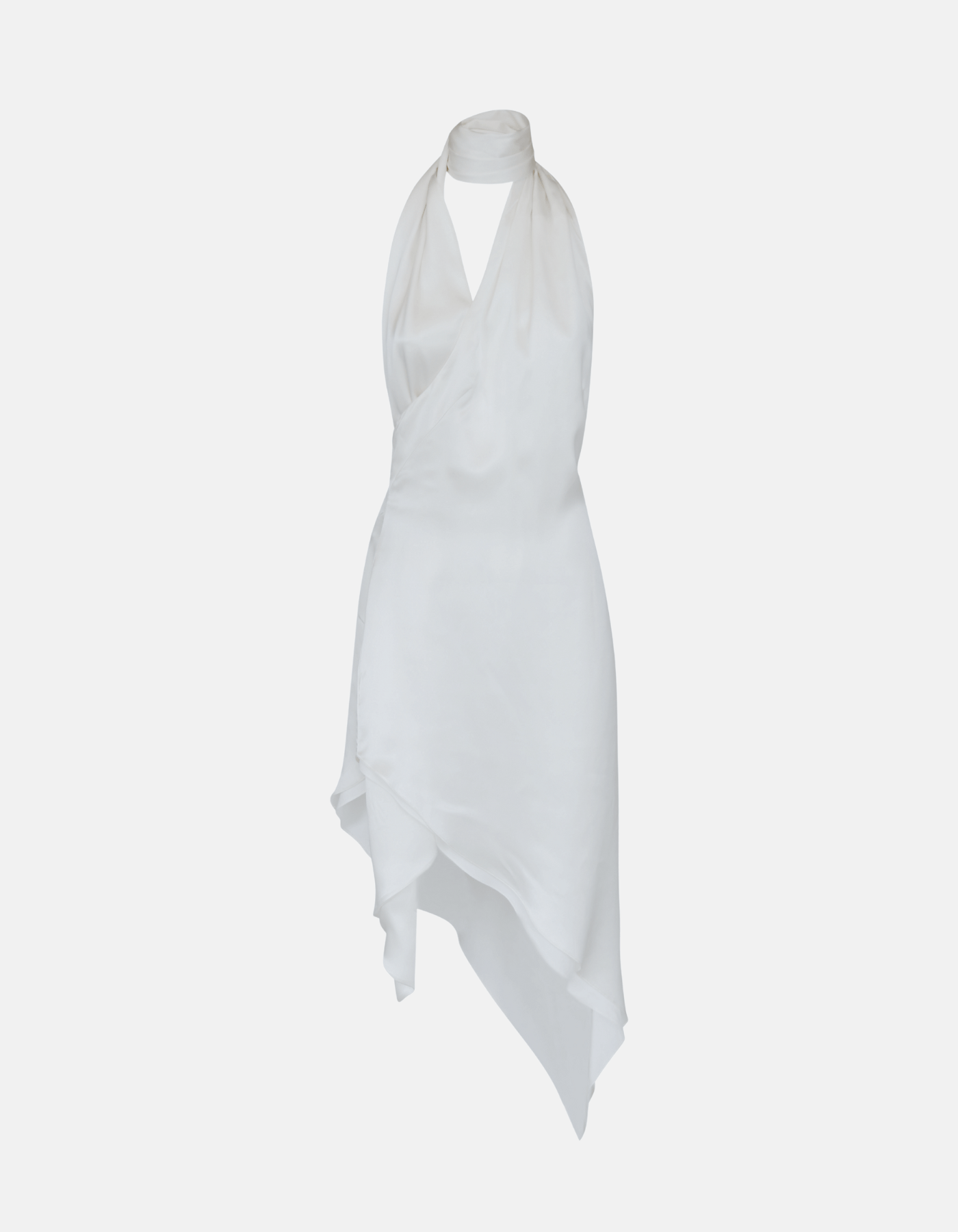 MAET NYRE Silk Midi Dress - White