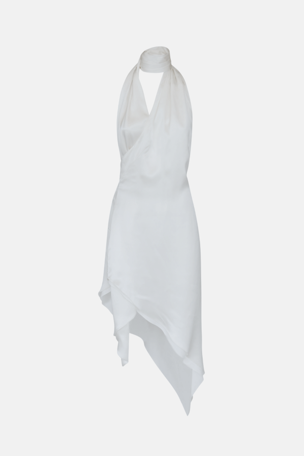 MAET NYRE Silk Midi Dress - White
