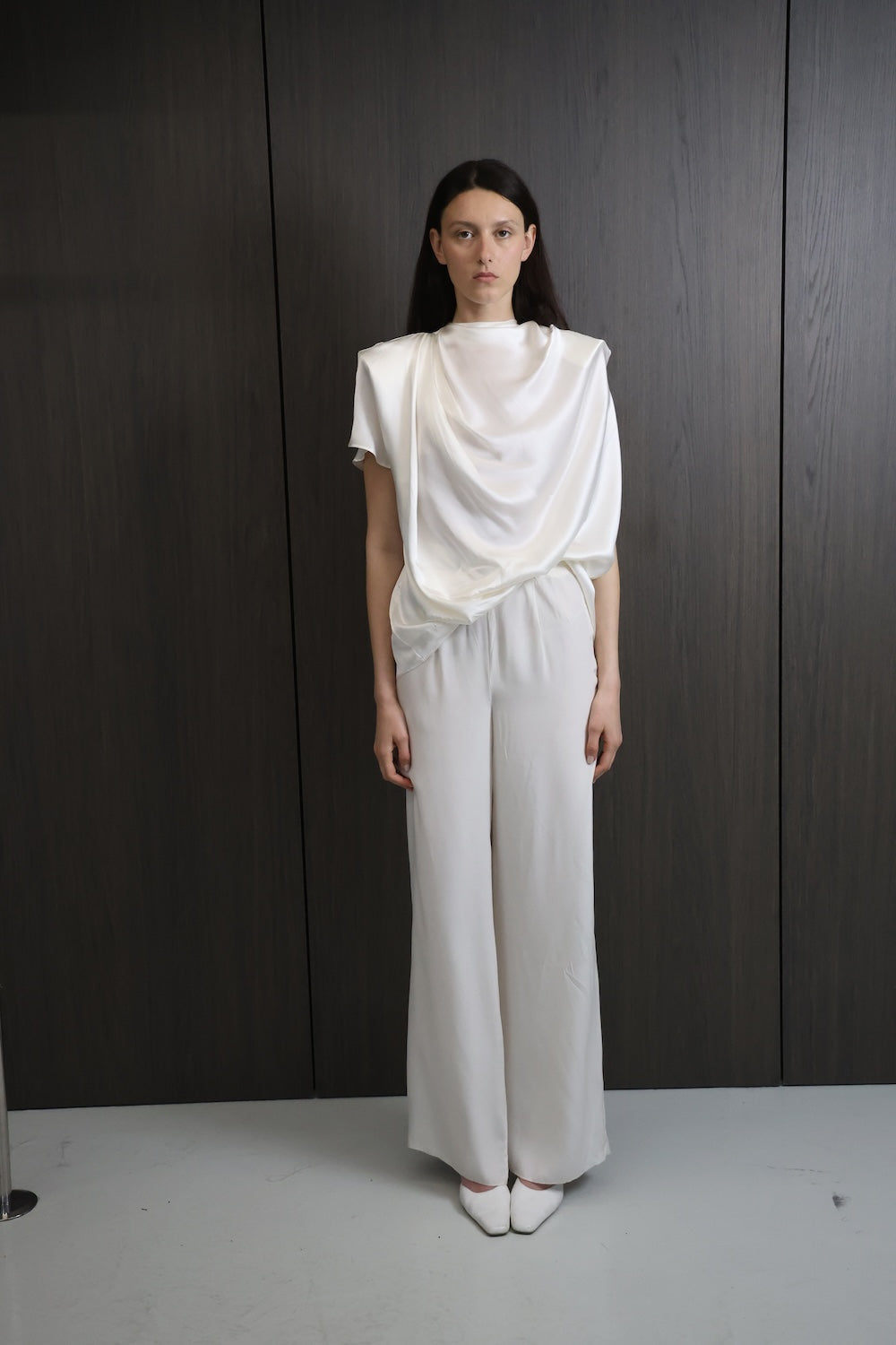 MAET Relian Silk Pants with Fringe - Ivory