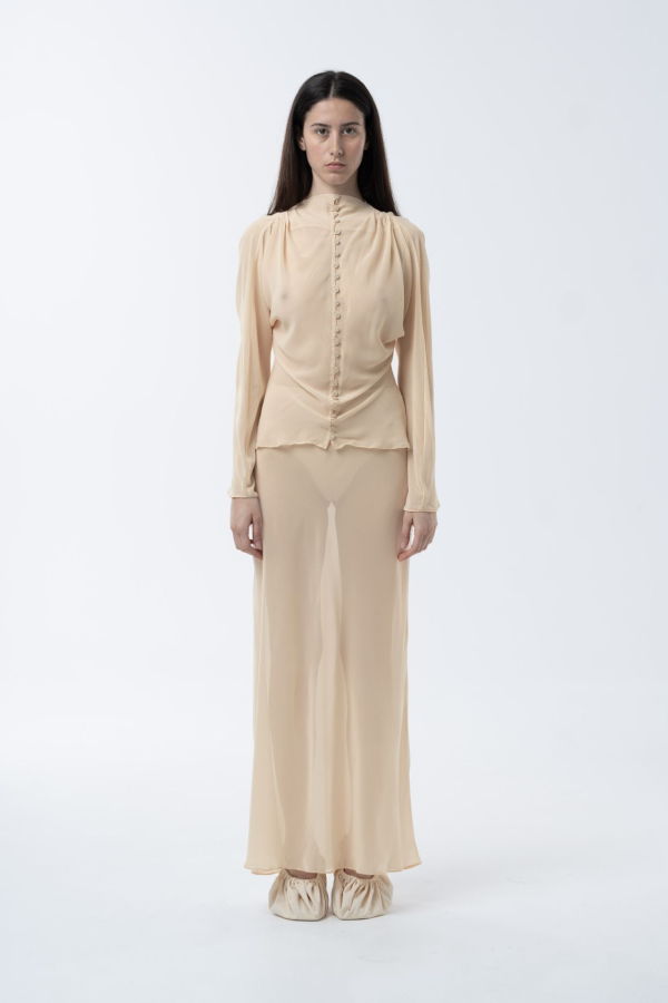 MAET Rusail Chiffon Set - Butter Yellow