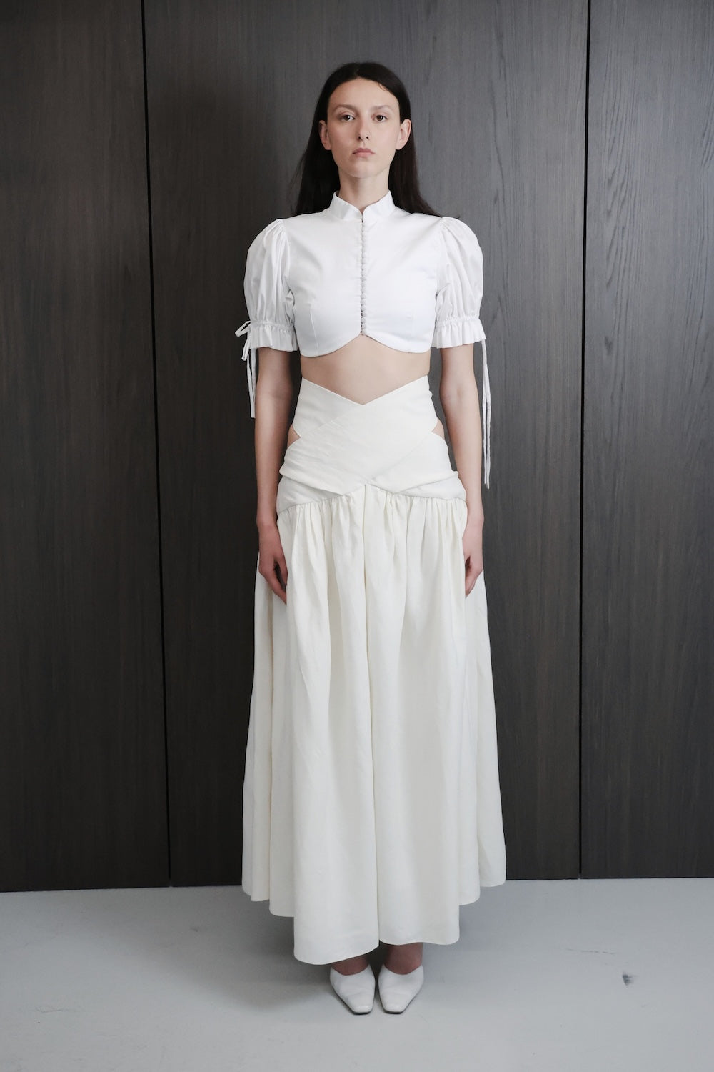 MAET Xenia Linen Maxi Skirt - Ivory