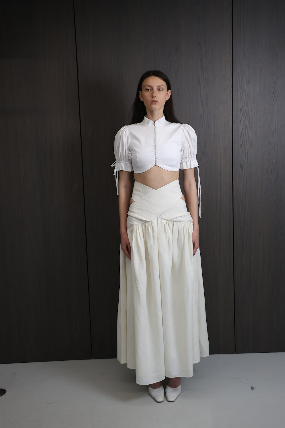 MAET Xenia Linen Maxi Skirt - Ivory