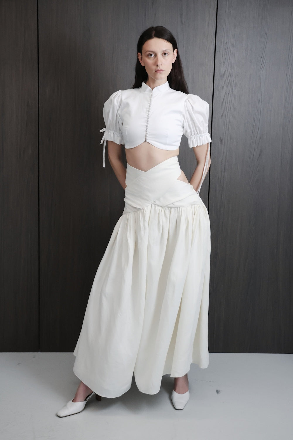 MAET Xenia Linen Maxi Skirt - Ivory